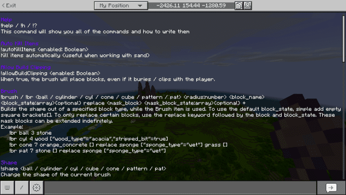 World Fabricator Addon (1.21, 1.20) – MCPE/Bedrock WorldEdit Mod — screenshot 1