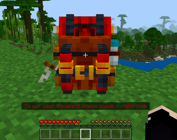 Basic Backpack Addon (1.21, 1.20) – MCPE/Bedrock Mod — screenshot 2