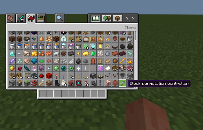 Block Permutation Controller Addon (26.x, 1.21) – MCPE/Bedrock Script — screenshot 1