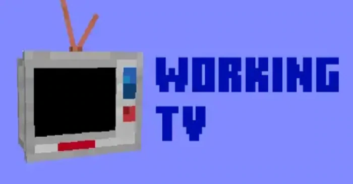 Working TV Addon (1.21, 1.20) – MCPE/Bedrock Mod