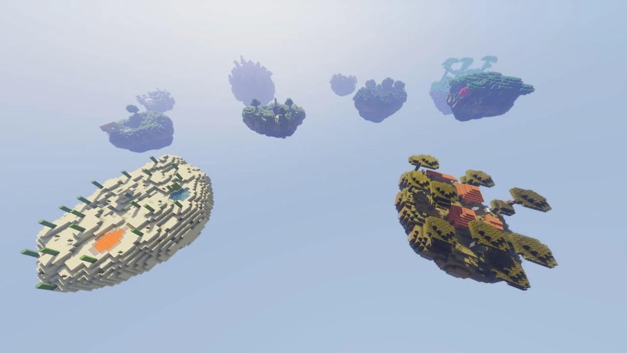 Sky Islands Texture Pack (26.x, 1.21) – MCPE/Bedrock Custom Sky — screenshot 5