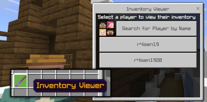 InvSee Addon (1.20) – MCPE/Bedrock Inventory Viewer Mod — screenshot 3