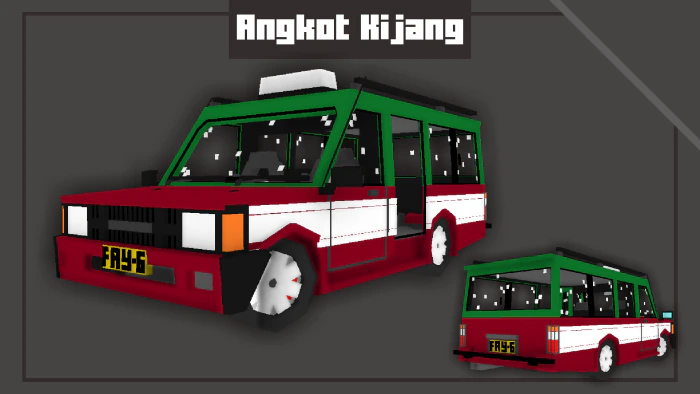 Indonesian Vehicle Pack Addon (1.20) – MCPE/Bedrock Mod — screenshot 1