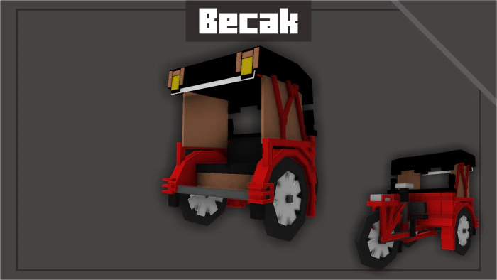 Indonesian Vehicle Pack Addon (1.20) – MCPE/Bedrock Mod — screenshot 5