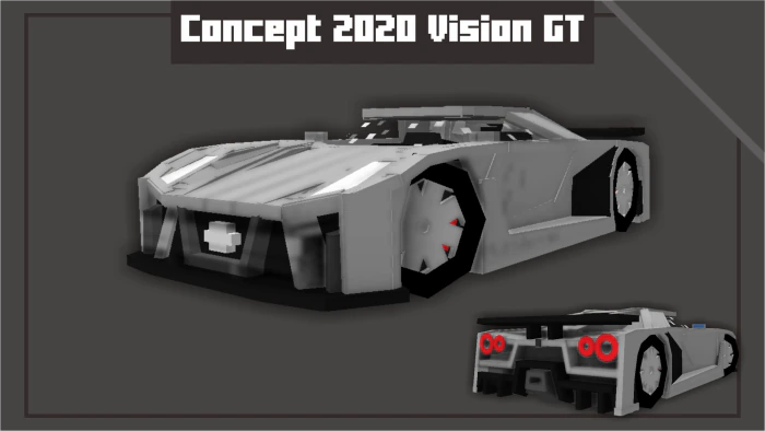 Nissan Concept 2020 Vision GT Addon (1.20) – MCPE/Bedrock Car Mod — screenshot 3