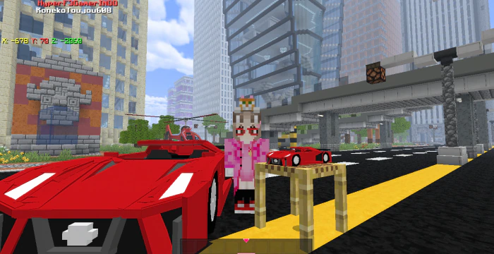 Nissan Concept 2020 Vision GT Addon (1.20) – MCPE/Bedrock Car Mod — screenshot 4
