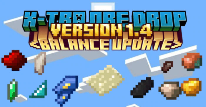 X-Tra Ores Drop Addon (1.20) – MCPE/Bedrock Mod
