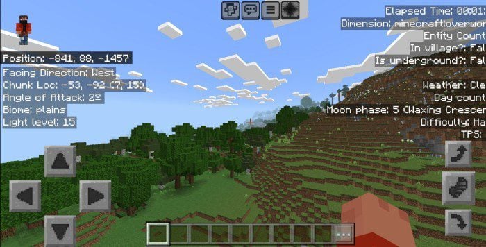 MCBE Debug Screen Addon (1.20) – Exclusive Feature of Java Edition — screenshot 1