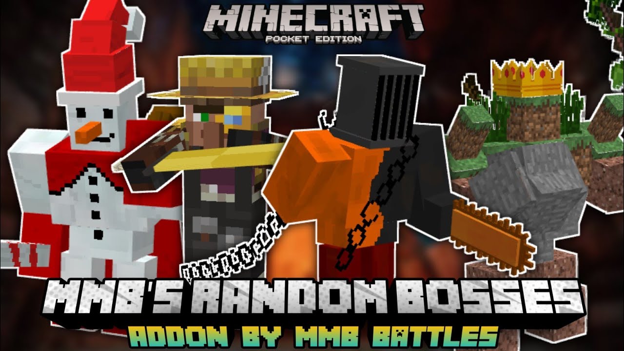 MMB Random Bosses Addon (1.20) – MCPE/Bedrock Mod
