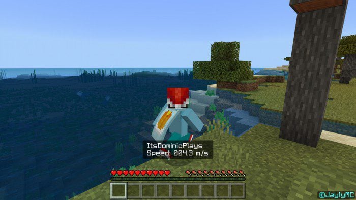 Speedometer Addon (1.20, 1.19) – MCPE/Bedrock Behavior Pack — screenshot 1