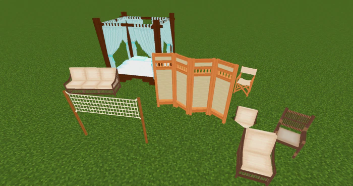 Exotic Furniture Addon (1.20) – MCPE/Bedrock Mod — screenshot 3