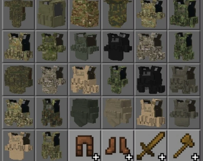 World Army Uniform Addon (1.20) – MCPE/Bedrock Mod — screenshot 5