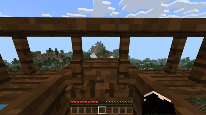 Wooden Plane Addon (1.20, 1.19) – MCPE/Bedrock Mod — screenshot 5