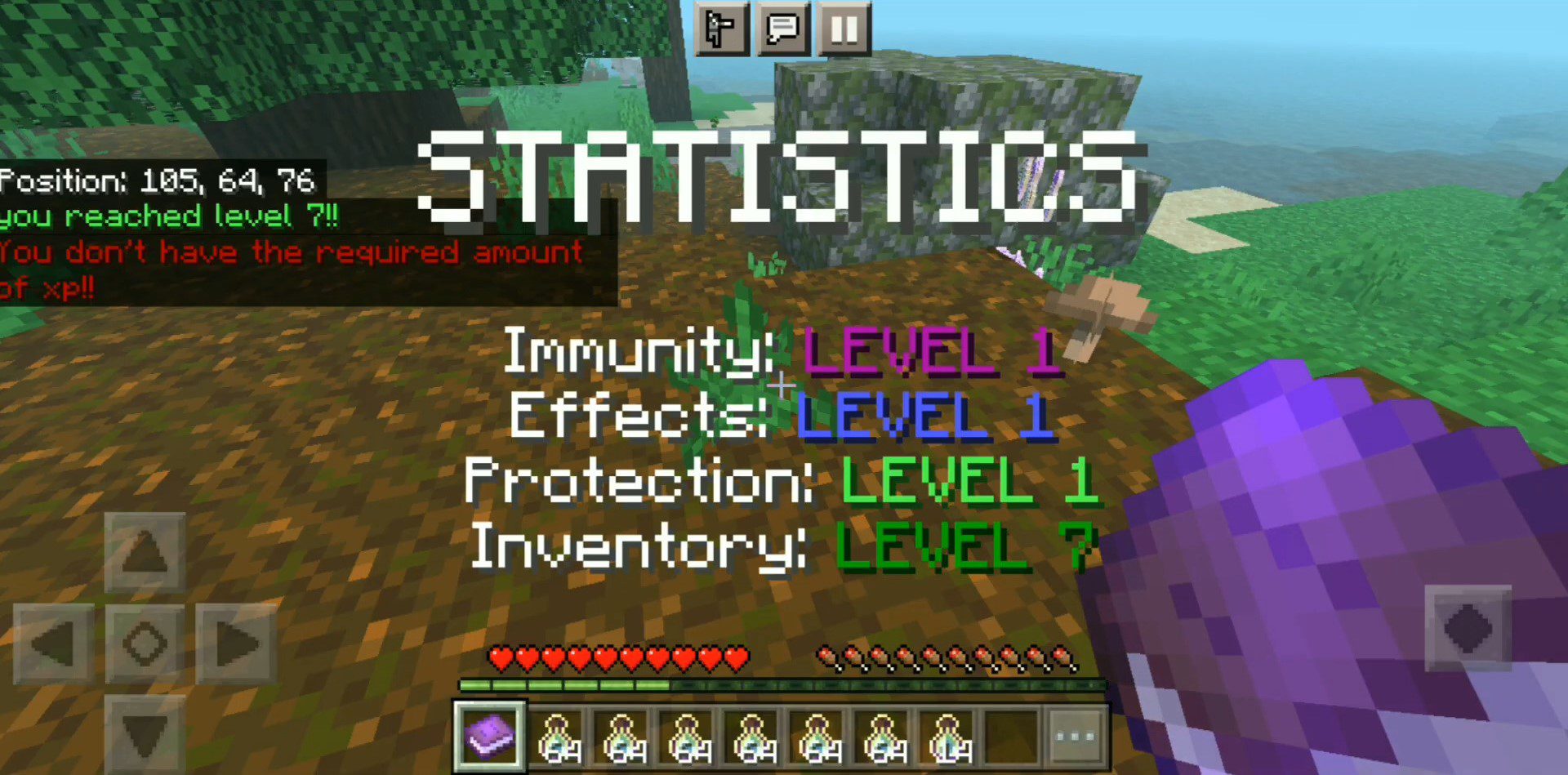 Level Statistics Addon (1.20) – MCPE/Bedrock Mod — screenshot 7