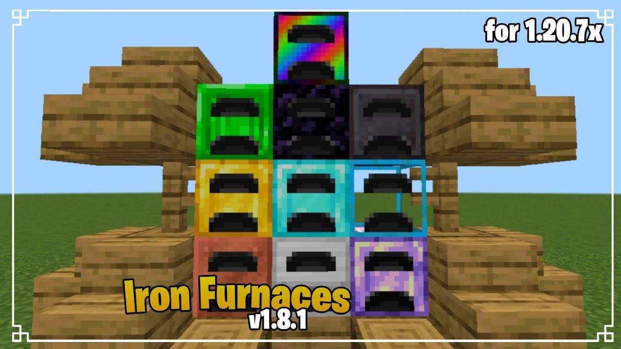 Iron Furnaces Addon (1.20) – MCPE/Bedrock Mod