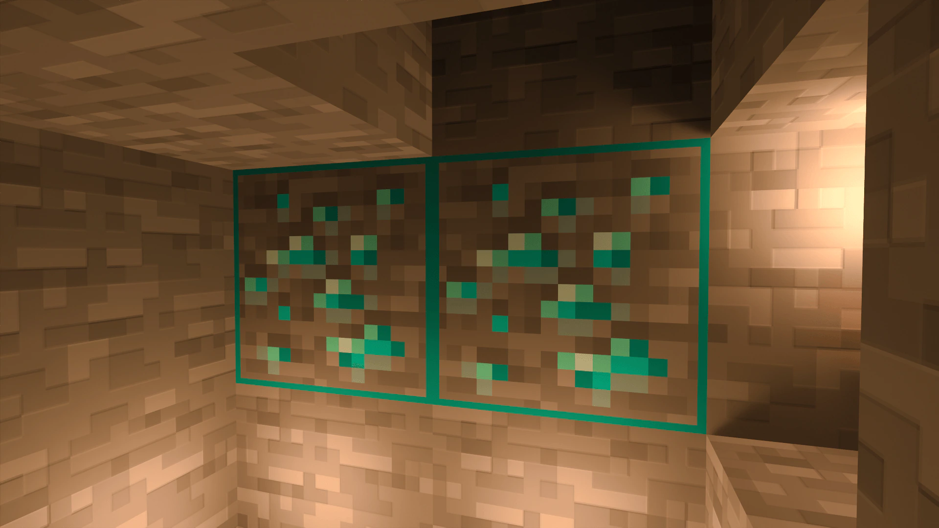 Outlined Ore Texture Pack (26.x, 1.21) – MCPE/Bedrock — screenshot 2