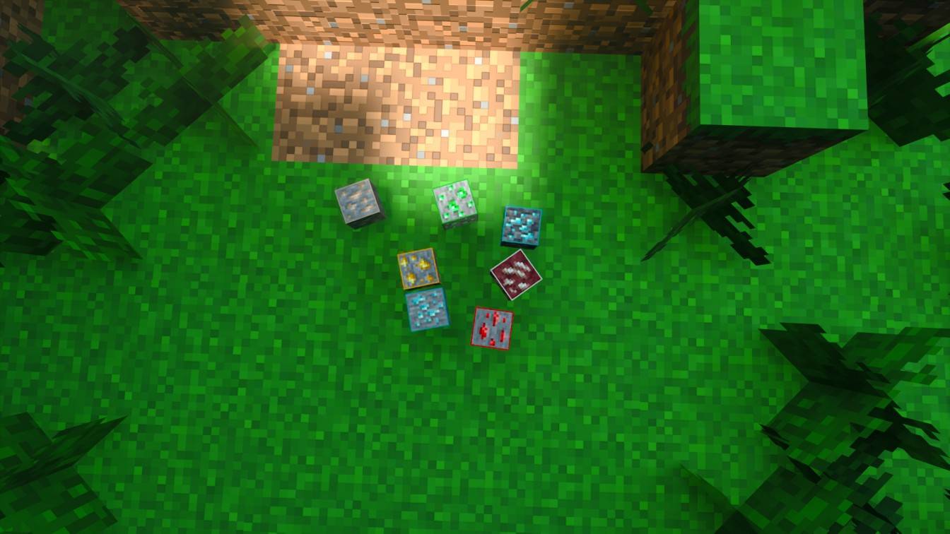 Outlined Ore Texture Pack (26.x, 1.21) – MCPE/Bedrock — screenshot 3