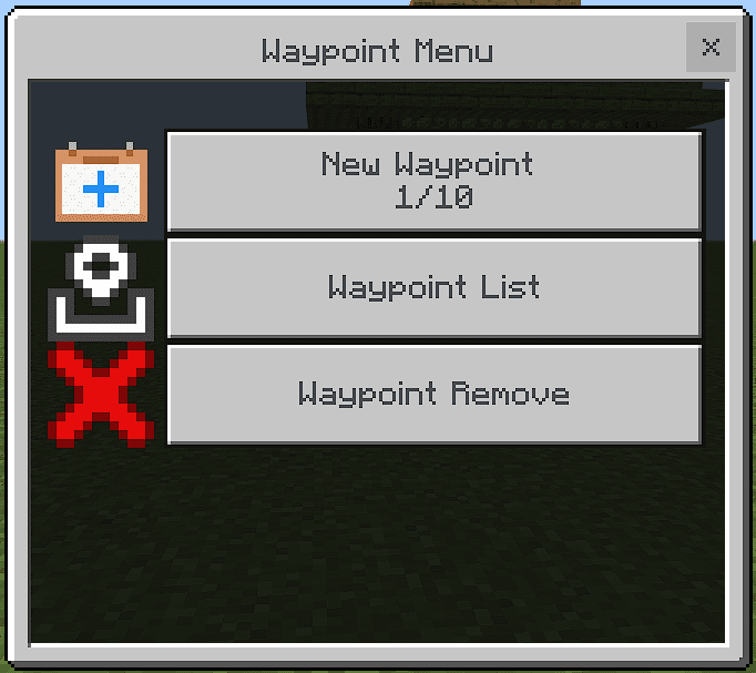Waypoints Addon (1.20) – MCPE/Bedrock Script — screenshot 2