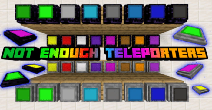 Not Enough Teleporters Addon (1.20, 1.19) – MCPE/Bedrock Mod