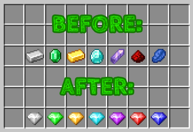 Sonic's Chaos Emeralds Texture Pack (26.x, 1.21) – MCPE/Bedrock — screenshot 1
