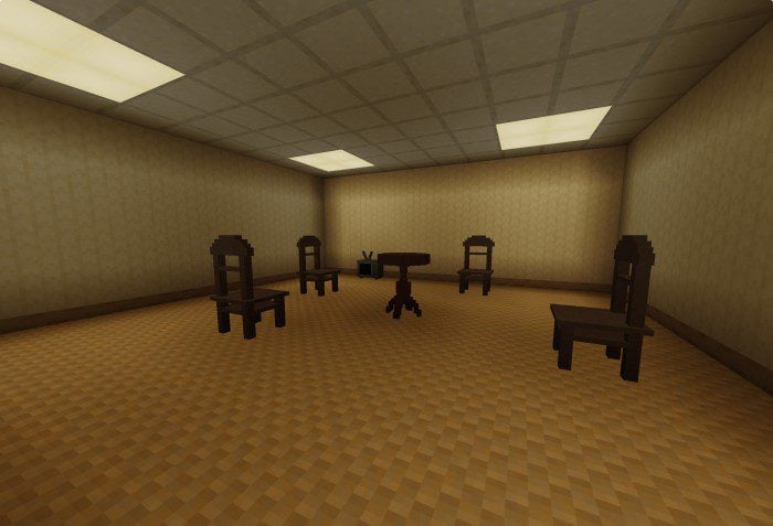 The Backrooms Addon (1.20) – MCPE/Bedrock Mod — screenshot 3