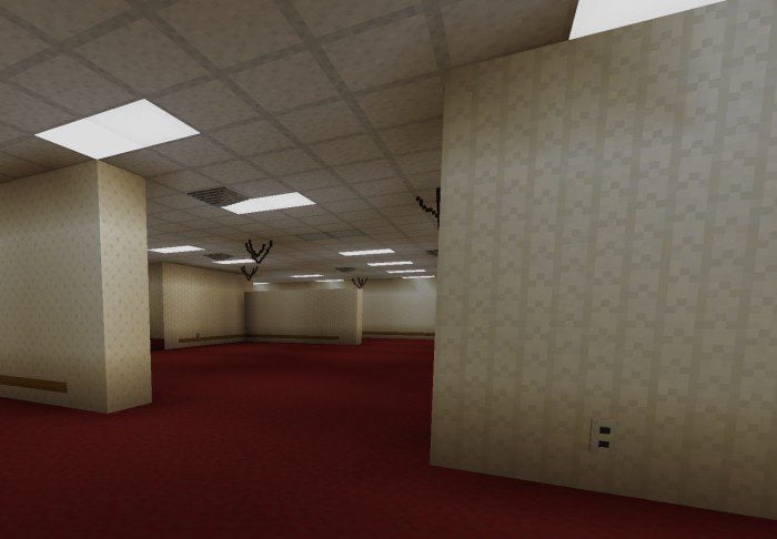 The Backrooms Addon (1.20) – MCPE/Bedrock Mod — screenshot 4