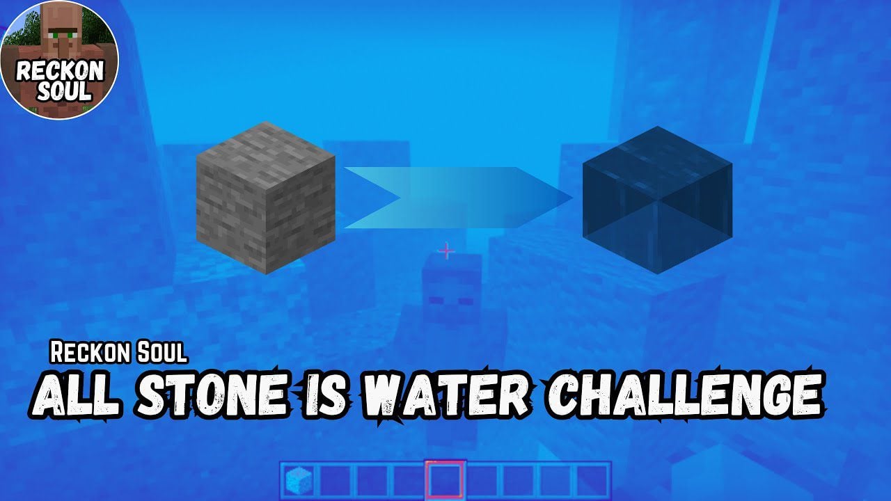 All Stone is Water Addon (1.20) – MCPE/Bedrock Mod
