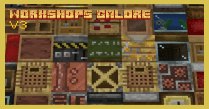 Workshops Galore Addon (1.20, 1.19) – MCPE/Bedrock
