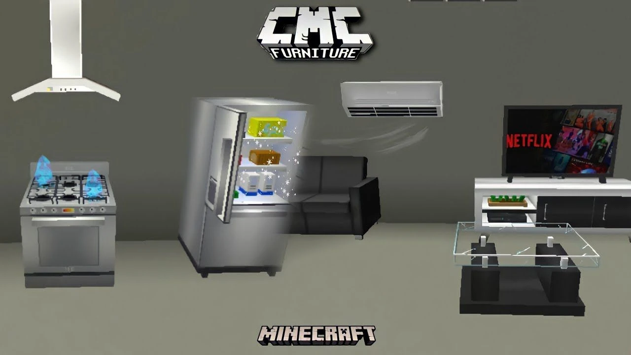 CMC Furniture Addon (1.20, 1.19) – MCPE/Bedrock Mod