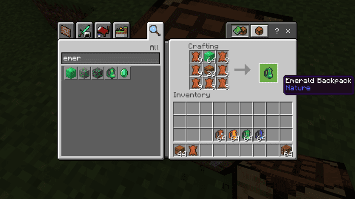 Simple Backpacks Addon (1.20) – MCPE/Bedrock Mod — screenshot 4