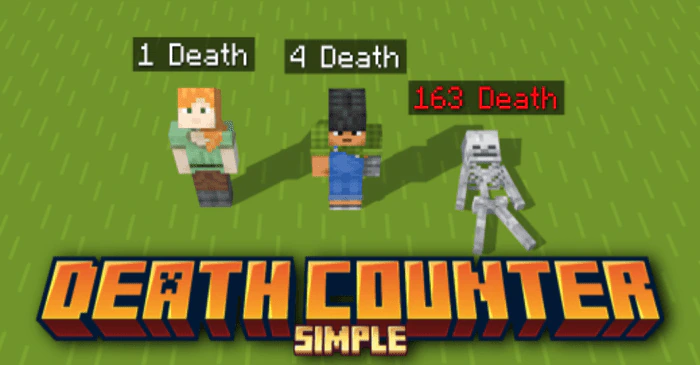 Simple Death Counter Addon (1.20) – MCPE/Bedrock Script