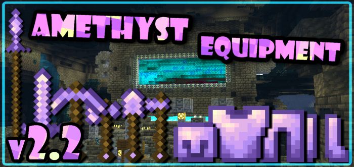 Amethyst Equipment Addon (1.20, 1.19) – Armor, Tools, and Spear