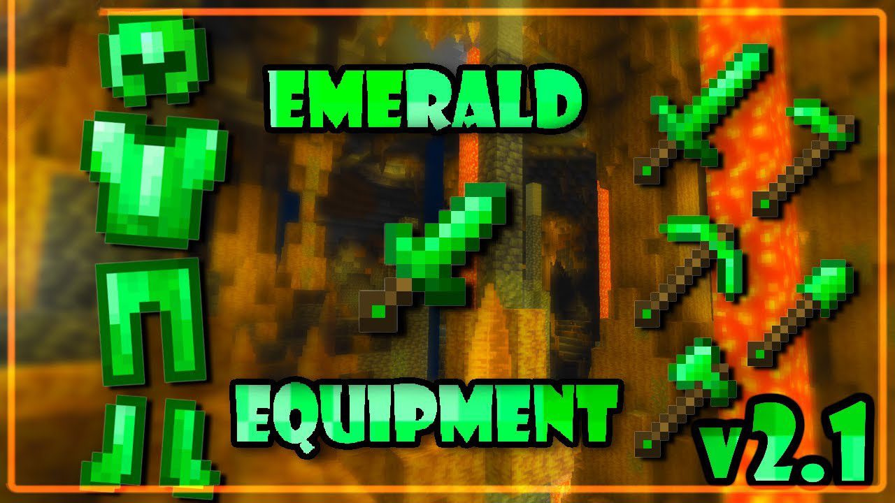 Emerald Equipment Addon (1.20, 1.19) – Armor, Echo Tools, and Staff