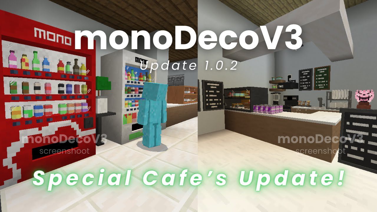 monoDeco Furniture Addon (1.20) – MCPE/Bedrock Mod