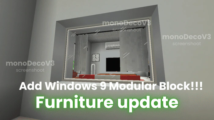 monoDeco Furniture Addon (1.20) – MCPE/Bedrock Mod — screenshot 2