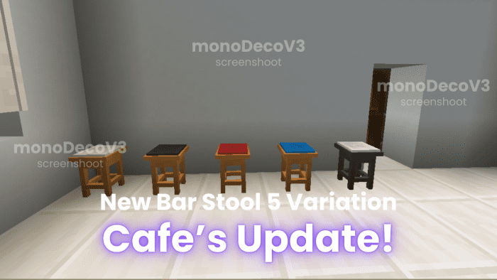 monoDeco Furniture Addon (1.20) – MCPE/Bedrock Mod — screenshot 3