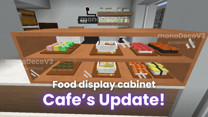 monoDeco Furniture Addon (1.20) – MCPE/Bedrock Mod — screenshot 6