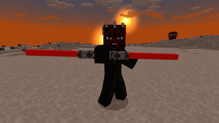 Darth Maul Addon (1.20, 1.19) – MCPE/Bedrock Star Wars Mod — screenshot 1