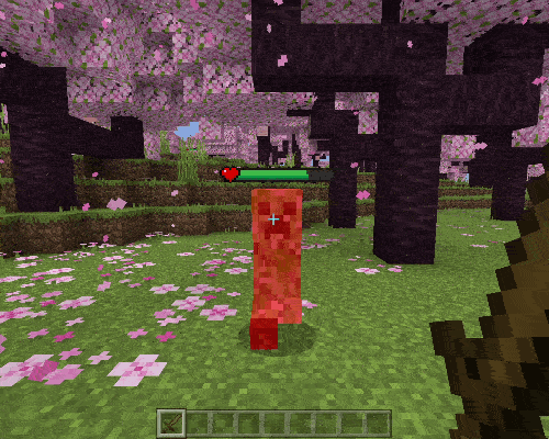 Simple Health Bar Resource Pack (26.x, 1.21) – Health Indicator — screenshot 1