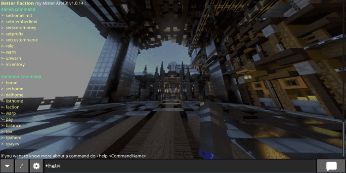 Better Faction Script (1.20) – MCPE/Bedrock Addon — screenshot 1