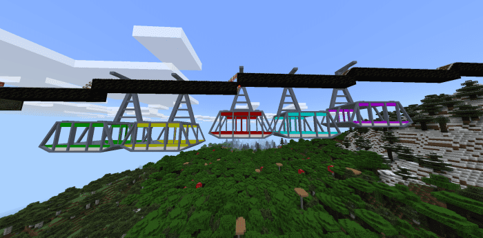 Cable Car Addon (1.20) – MCPE/Bedrock Mod — screenshot 8