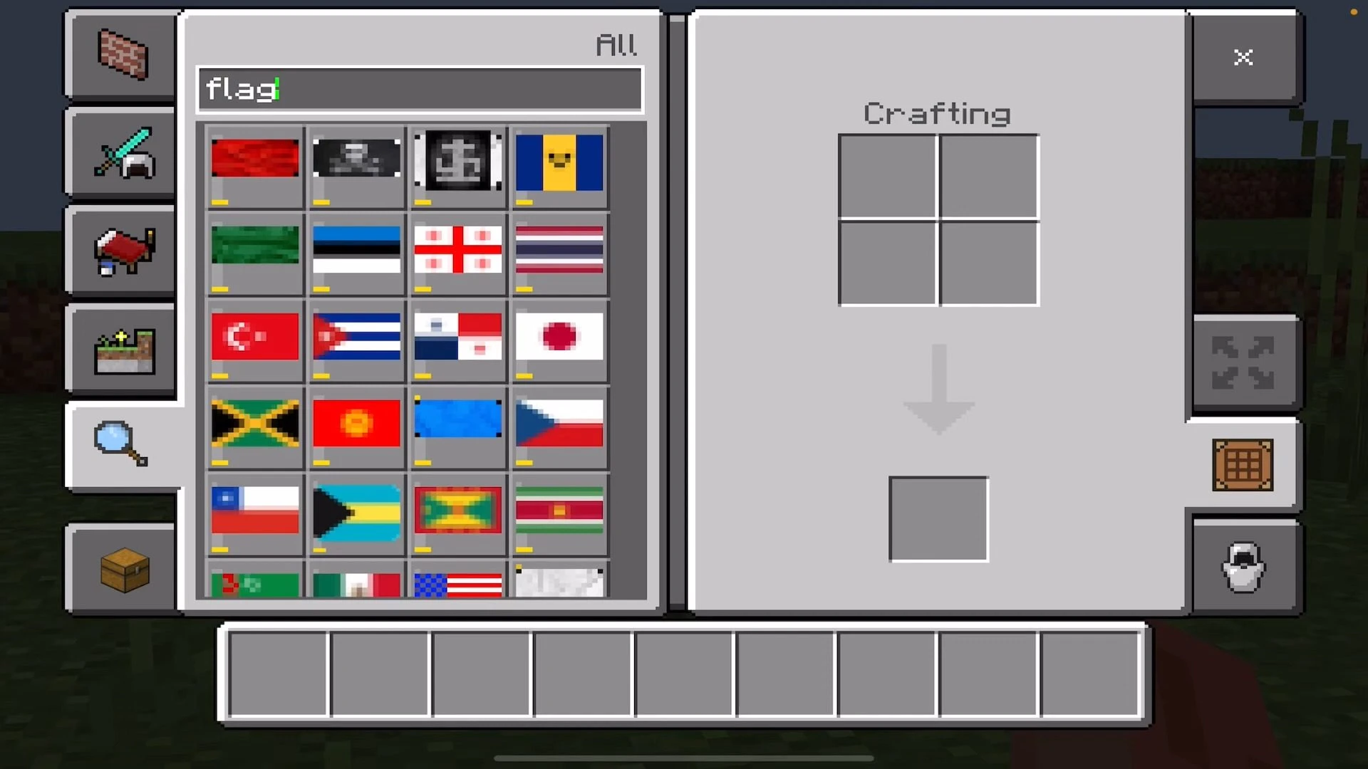 Realistic Flags Addon (1.20, 1.19) – MCPE/Bedrock Mod — screenshot 1
