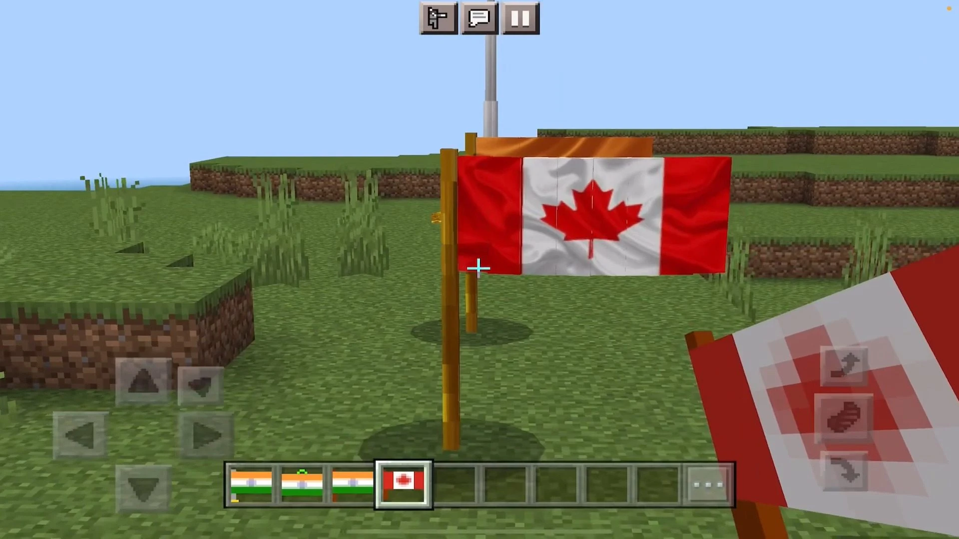 Realistic Flags Addon (1.20, 1.19) – MCPE/Bedrock Mod — screenshot 4