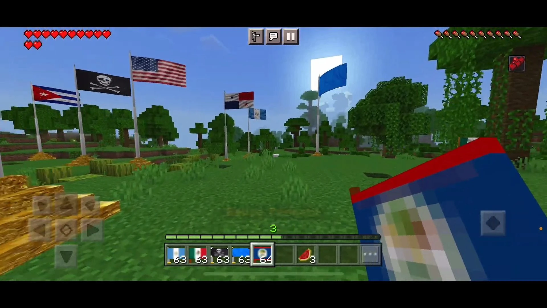 Realistic Flags Addon (1.20, 1.19) – MCPE/Bedrock Mod — screenshot 6
