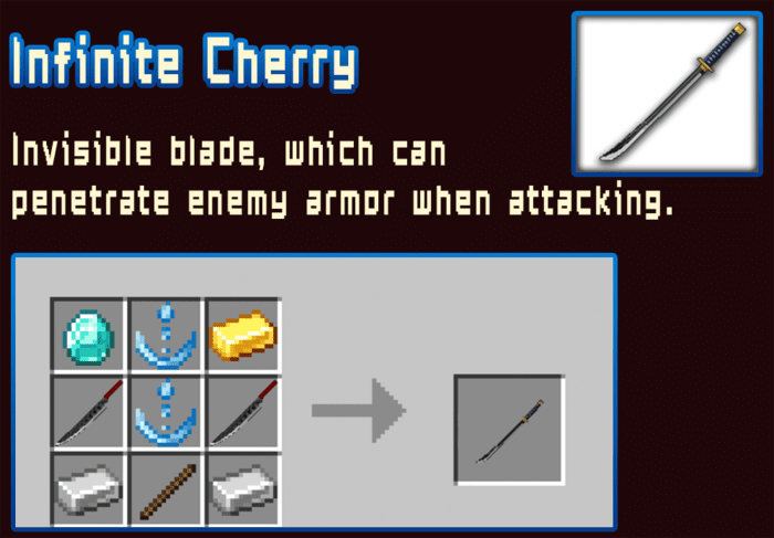 Anime Blades: Unleashed Addon (1.20, 1.19) – MCPE/Bedrock Mod — screenshot 8