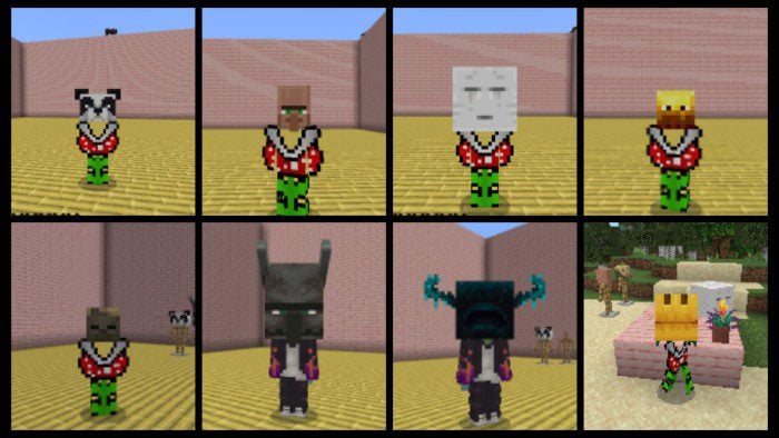 More Mob Heads Addon (1.20, 1.19) – MCPE/Bedrock Mod — screenshot 1