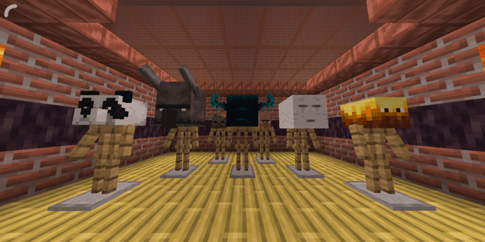 More Mob Heads Addon (1.20, 1.19) – MCPE/Bedrock Mod — screenshot 2