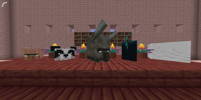 More Mob Heads Addon (1.20, 1.19) – MCPE/Bedrock Mod — screenshot 4