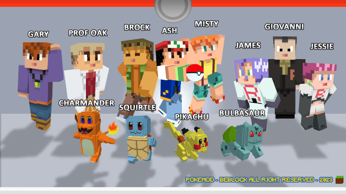 Pokémod Addon (1.20, 1.19) – MCPE/Bedrock Mod — screenshot 1