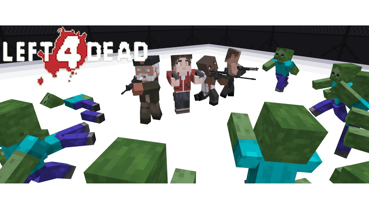 Left 4 Dead Addon (1.20) – MCPE/Bedrock Mod